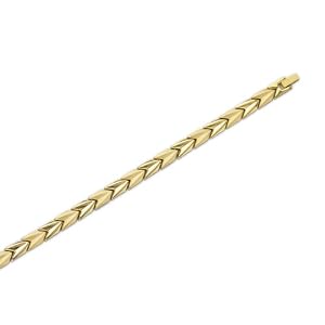 Hera Titanium Gold Magnetic Bracelet, 24K Heavy GP, 8 