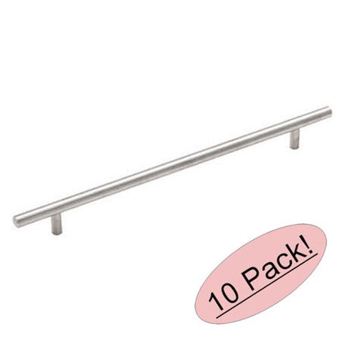 Cosmas 305-160SS Stainless Steel Cabinet Hardware Euro Style Bar Handle Pull - 6-5/16