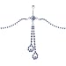 SWAROVSKI Light Blue PARISIENNE CHANDELIER Belly Chain
