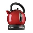 Black & Decker CK1500R Cordless Electric 57-1/2-Ounce Dome Kettle, Red