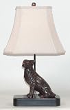 Bronzed Dog Accent Table Lamp