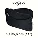 Produkt-Bild: XiRRiX Premium Notebooktasche Schutztasche Neopren Schutzh&uuml;lle Universal mit zus&auml;tzlichem Fach - bis 35,6 cm (14 Zoll) - schwarz