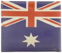 Mastoks Printed Leather Wallet - Australia Australian Flag