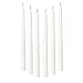 Simply Soson 30 White dripless Taper Candles | 10 inch unscented dripless Tapered Candles | Long candlesticks (30 Pack) Code 1904