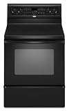 GFE471LVB Whirlpool Gold 30 Self-Cleaning Freestanding Electric Range - Black