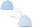 Gerber Baby-Boys Newborn 3 Pack Textured Knit Caps