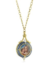The Vatican Library Collection Mary and Child Locket Pendant Necklace