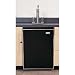 Summit Single Tap Built-In Beer Kegerator (Black
