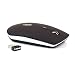 Gamekraft Slimline Cordless Optical Mouse - Black - nano USB wireless receiver - 2.4 GHz - 1600dPi - Blue Optical Technology (BATTERIES INCLUDED)