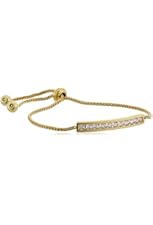 CZ by Kenneth Jay Lane "Basic" 4cttw Round Cubic Zirconia Adjustable Shambala Chanel Set Identification Bracele