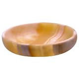 Alabaster Handmade Round Candle Dish - A006 by 