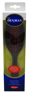 Denman Grooming Brush With Natural Bristle & Nylon Pins