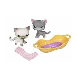 Littlest Pet Shop Pet Pairs Figures Kitten and Kitten by Hasbro