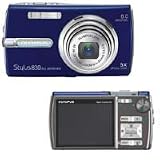 Olympus Stylus 830 8MP Digital Camera with Dual Image Stabilized 5x Optical Zoom (Blue)
