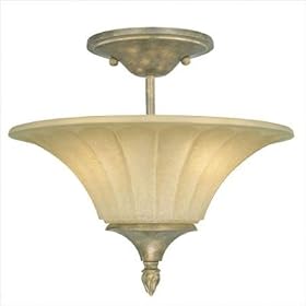 Olympia Semi Flush Ceiling Light in Artisan Bronze by Thomas Lighting