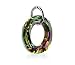 Impressive Vitrial Light Donut Swarovski Crystal Sterling Silver Pendant Charm