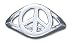 Solid Sterling Silver Peace Sign Ring