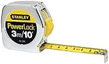 31Rzwbjxx%2BL. SL160  Stanley 33 231 3 Meter x 1/2 Inch Heavy Duty Powerlock Tape Rule With Metal Case