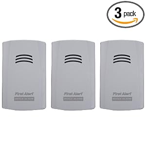 First Alert WA100-3 Water Alarm, 3-Pack by 