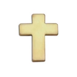 Christian Cross gold finish lapel pin
