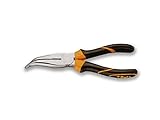 Beta 1168BM 160 Extra Long Bent Needle Knurled Nose Pliers by Beta Tools
