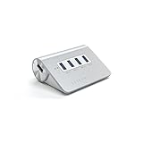 Satechi 4ポート USB 3.0 プレミアムアルミニウムハブ iMac, MacBook Air, MacBook Pro, MacBook, Mac Mini (White Trim (4 USBポート))用 V.2