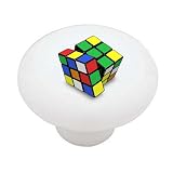Rubik's Cube Decorative High Gloss Ceramic Drawer Knob