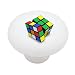 Rubik's Cube Decorative High Gloss Ceramic Drawer Knob