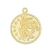 14K Yellow Gold Zodiac Sign Charm - Aquarius