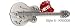 Gretsch Model Key Ring with Guitar Pick