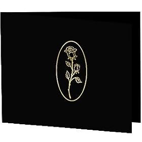 Gold Rose gold-foil on black cardboard photo folder Our price is for 50 pcs - 4x6