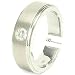 .30ct VVS E-F 14K White Gold Contemporary High End Men's Diamond Wedding Ring