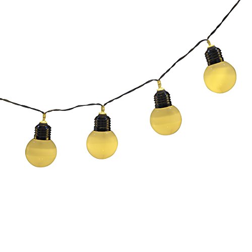 Seekingtag Globe String Light With 10Pcs 2″ LED Globe for Home, Garden, Wedding, Christmas Party – 4ft Warm White(2 Modes),Battery Powered