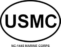 MARINE CORPS Oval Bumper Sticker