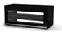 Techlink Overture - Designer Stand For LCD & Plasma TV Up To 50" - Black Gloss Finish With Clear Glass