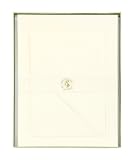 CR Gibson Boxed Stationery With 50 Sheets of Letter Paper and 25 Envelopes, Vanilla (CS81-4)