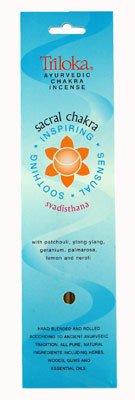 1 X Triloka - Ayurvedic Chakra Incense Sacral Chakra Svadisthana - 10 Stick(s)