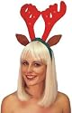 Reindeer Antlers (light-up/musical with ears, on headband) - Red