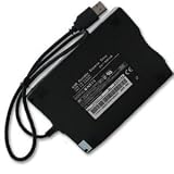 New Slim External 3.5" 1.44mb USB Floppy Disk Drive Black for Windows Xp WIN 7 Vista Lenovo Asus Sony Gateway Macbook Loptop Pc Portable