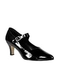 Black Wide D Orsay Style MaryJane Pump - 13