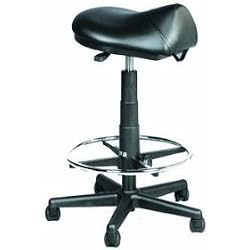 Kayline 812V Saddle Stool with Adjustable Foot Ring assembled as High Rider