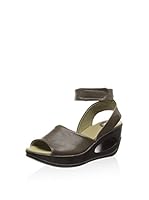 Fly London Sandalias de cuña Hert633fly (Gris)