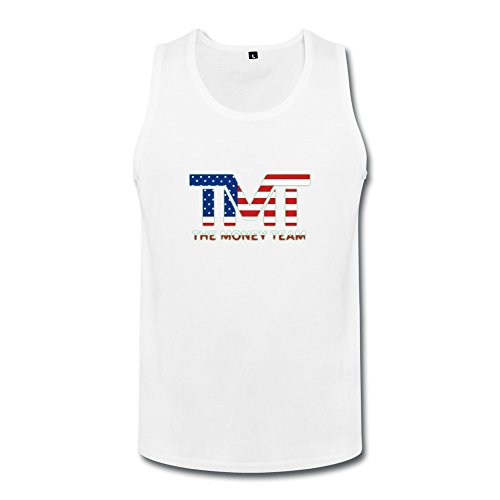 RILI TOP Men's The Money Team Boxing Logo Tank Tops Size L White