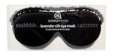 Luxurious Lavender Filled Silk Eye Mask - Black