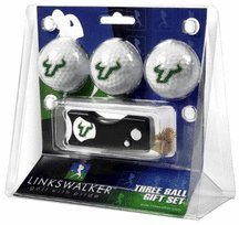 South Florida Bulls 3 Golf Ball Gift Pack With Spring Action Tool