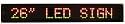 StarBurst 26" Programmable 3 Color LED Scrolling Message Sign Display w/ USB and Ethernet