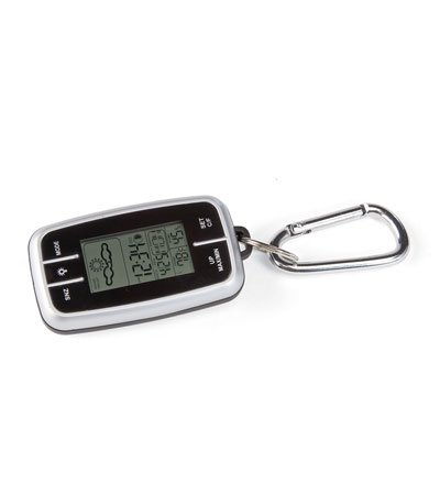 Keychain Weather Station with Calendar, Alarm Clock and Flashlight
