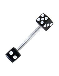 Body Candy Black Dice Labret