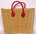 Moroccan Straw Summer Beach / Shopper / Tote Bag 17"x12.5"x9"