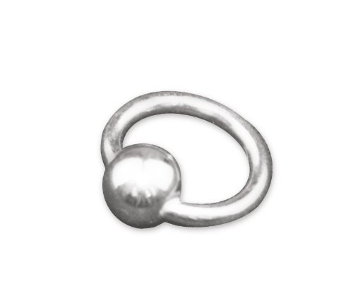 Nail - Piercing Silber - echt Sterlingsilber 925 - 02 Gro&szlig; (d=5mm, Kugel 2mm) im Preisvergleich 